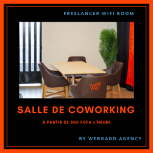 Salle de coworking Cotonou - Freelancer Wifi Room